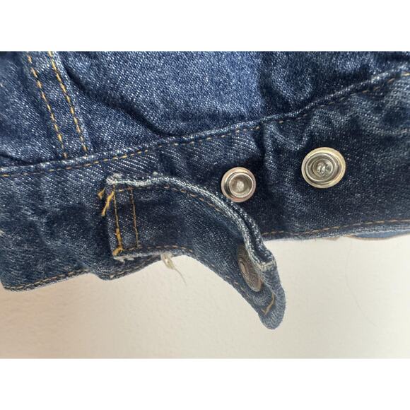 Vintage Levi's Denim Jacket Mens 42R Large Sherpa Lined Trucker Made USA 80s - Picture 14 of 14